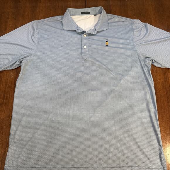 Turtleson Polo Golf Performance Shirt Chairman’s Cup Blue Diamond AOP Men's 2XL - Picture 1 of 9